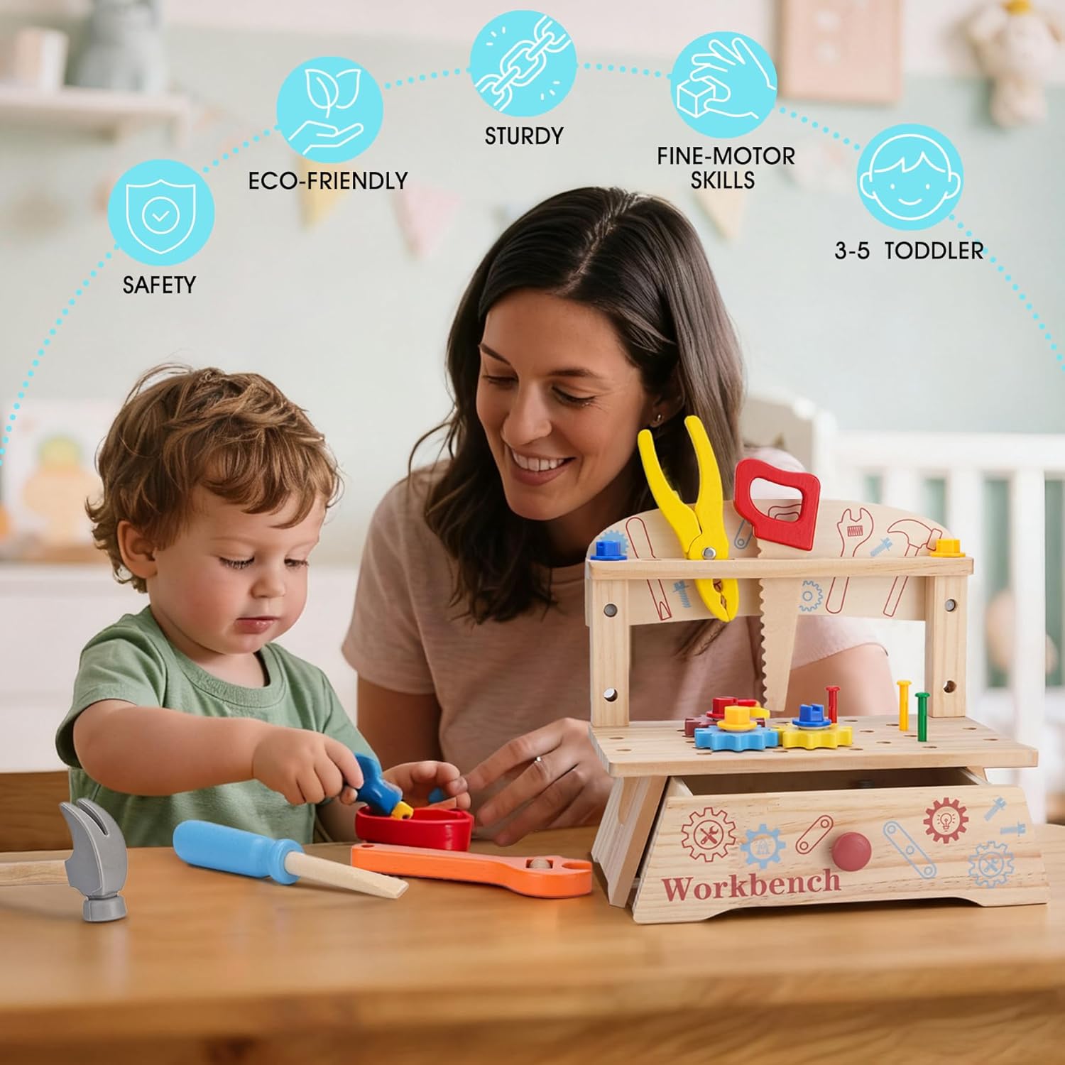Drewniana warsztatka narzędzio – Gardening Tools Girls recenzja i cena
