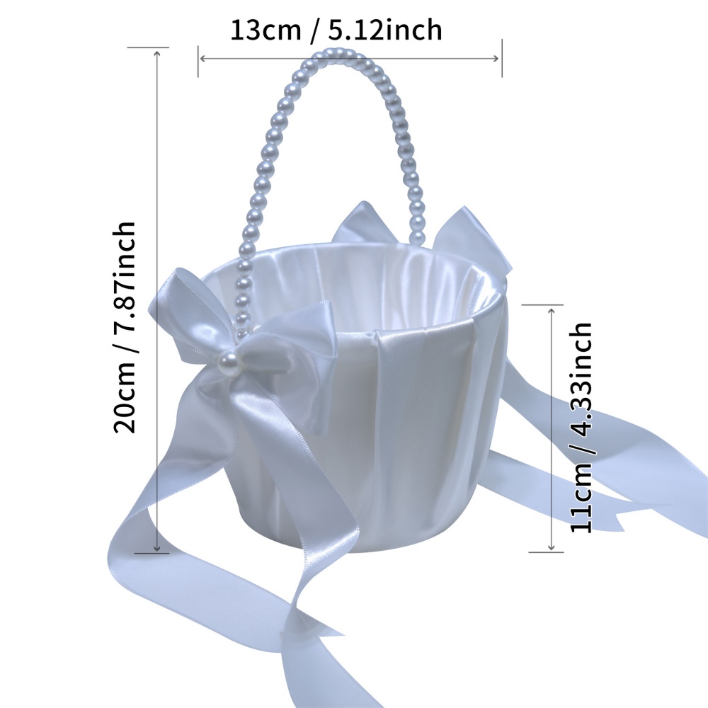 Biały satynowy kosz dla dziewc – Gardening Tools Girls recenzja i cena
