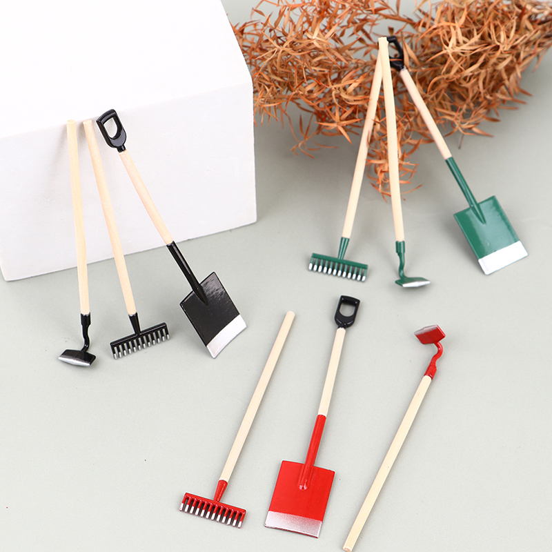 3 szt. 1:12 Miniaturowe domek  – Gardening Tools Hoe recenzja i cena