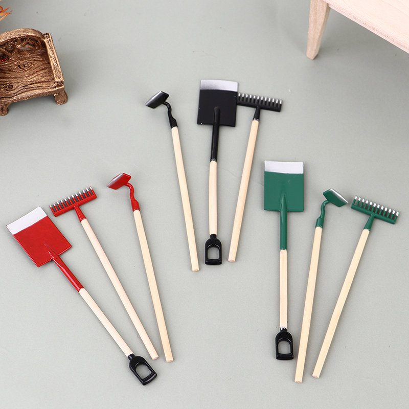 3 szt. 1:12 Miniaturowe domek  – Gardening Tools Hoe recenzja i cena