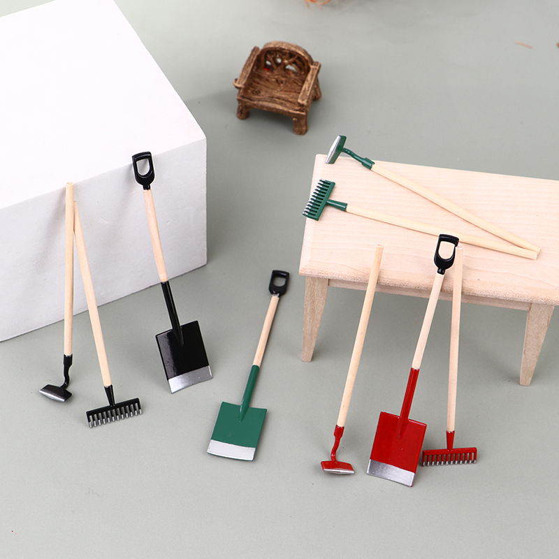 3 szt. 1:12 Miniaturowe domek  – Gardening Tools Hoe recenzja i cena